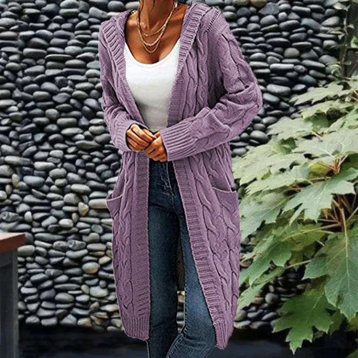 Idle Style Mid-length Cardigan Sweater