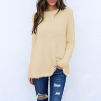 Women's Fashion Solid Color Long Sleeve Loose