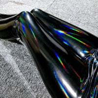 Thin Tight Stretch Patent Leather PU Laser Mirror Leather Pants