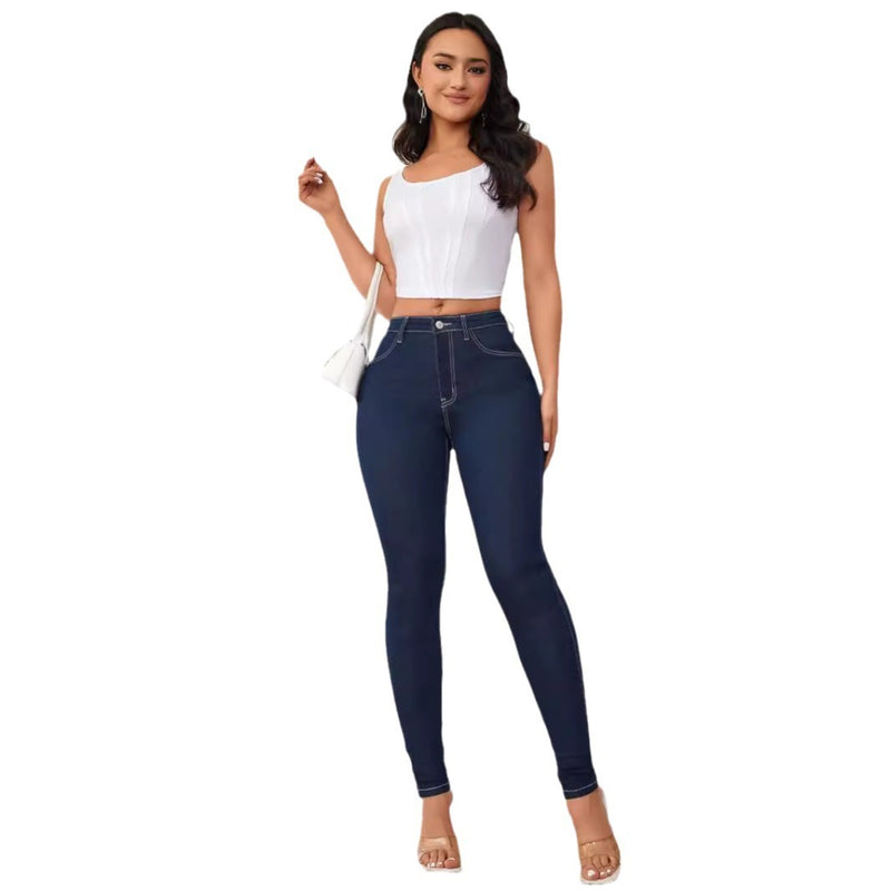 Women's Jeans High Waist Slimming And Tight