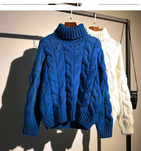 Loose And Thick Lazy Style Pullover Retro Outer Jacket Sweater