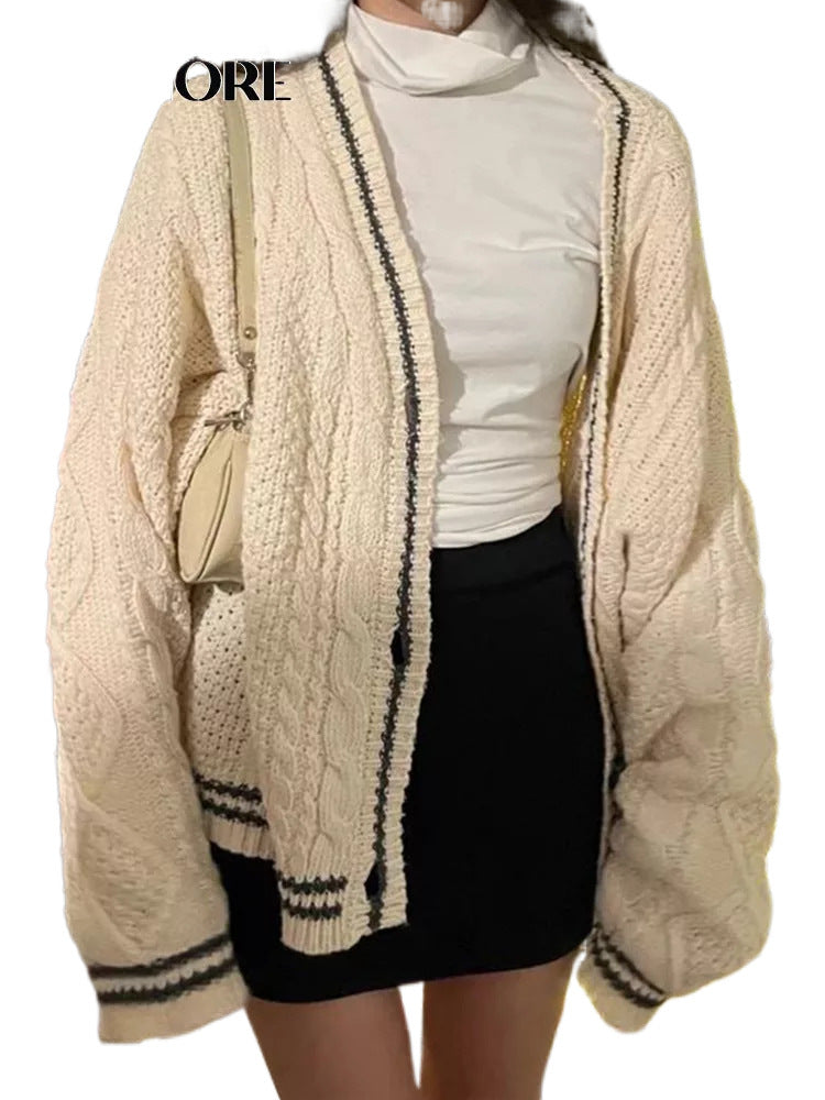 Temperament Age-reducing Loose Casual Sweater Coat