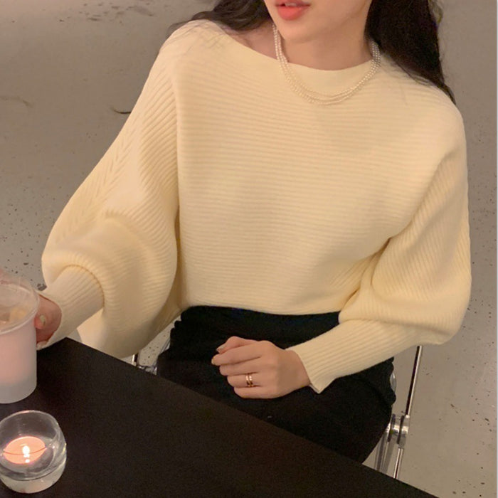 Women's Fashionable Temperament Long-sleeved Sweater