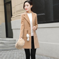 Women's Woolen Coat Women's Mid-length Korean Style