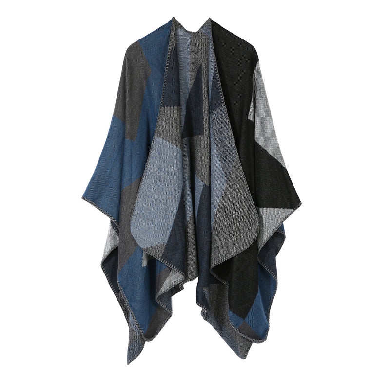 Fashion Street Warmth And Color Matching Cashmere Big Scarf Shawl