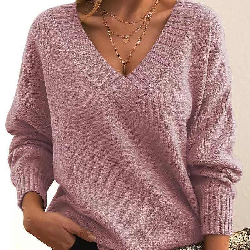 Women's Fashion Casual Versatile Knit Shirt