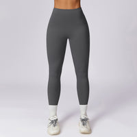 Sanding High Waist Hip Lift Yoga Slimming Belly Contracting Workout Running Pants