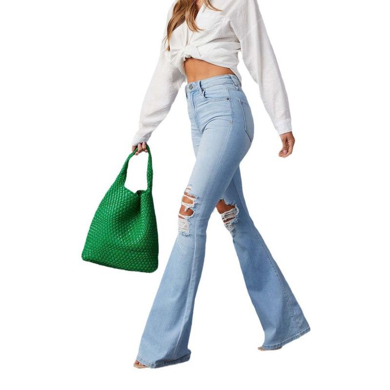 Fashion Temperament Wide-leg Jeans Women