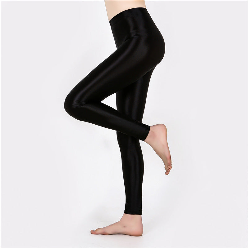 Europe And America Plus Size Ultra-thin Glossy Leggings