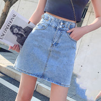 Korean Version Of Chic Thin A-line High Waist Skirt