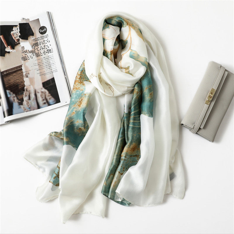 Classic Chiffon Small Long Western Fashion Mother Scarf