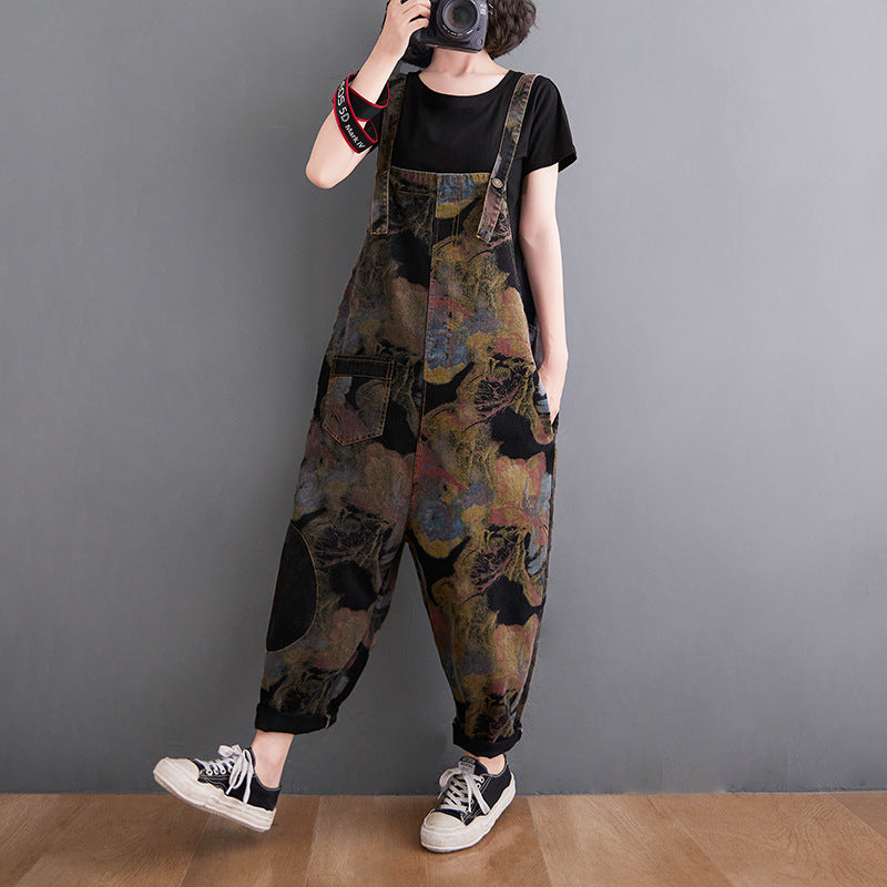 Women's Korean Version Of The New Large Size Jeans Suspenders