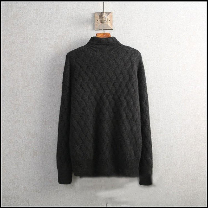 Turtleneck Women's Autumn Mat Knitted Thick Pullover Sweater