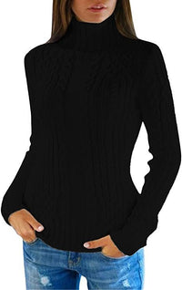 Women's High-neck Fashion Slim-fit Sweater Top