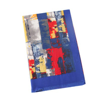 Double faced Satin graffiti brick printed scarf