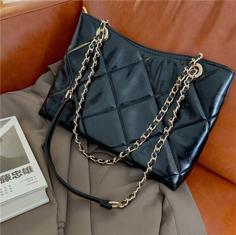 Single Shoulder Ins Simple Casual Handbag