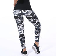 European and American fashion camouflage printed flower leggings