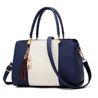 Contrasting color handbag