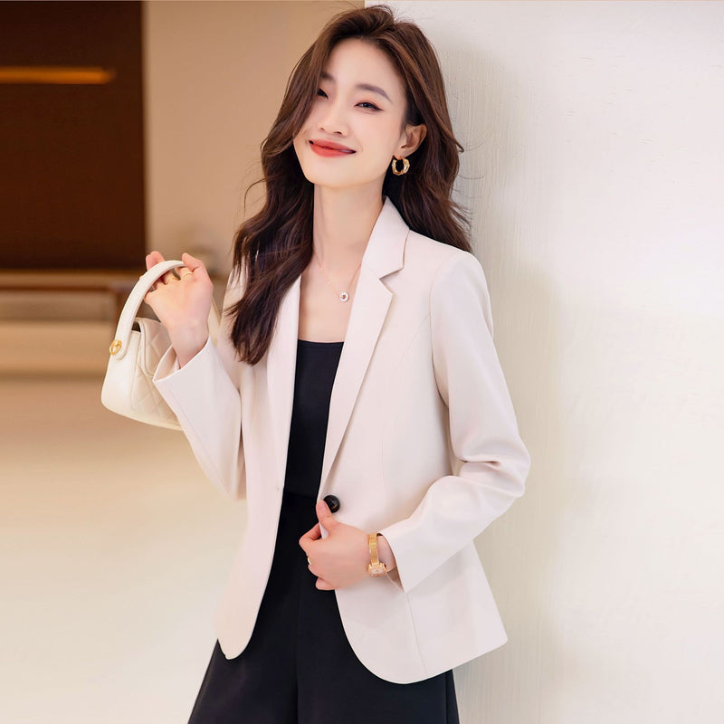 Padded Shoulder Small Blazer Women's Short Suit Top