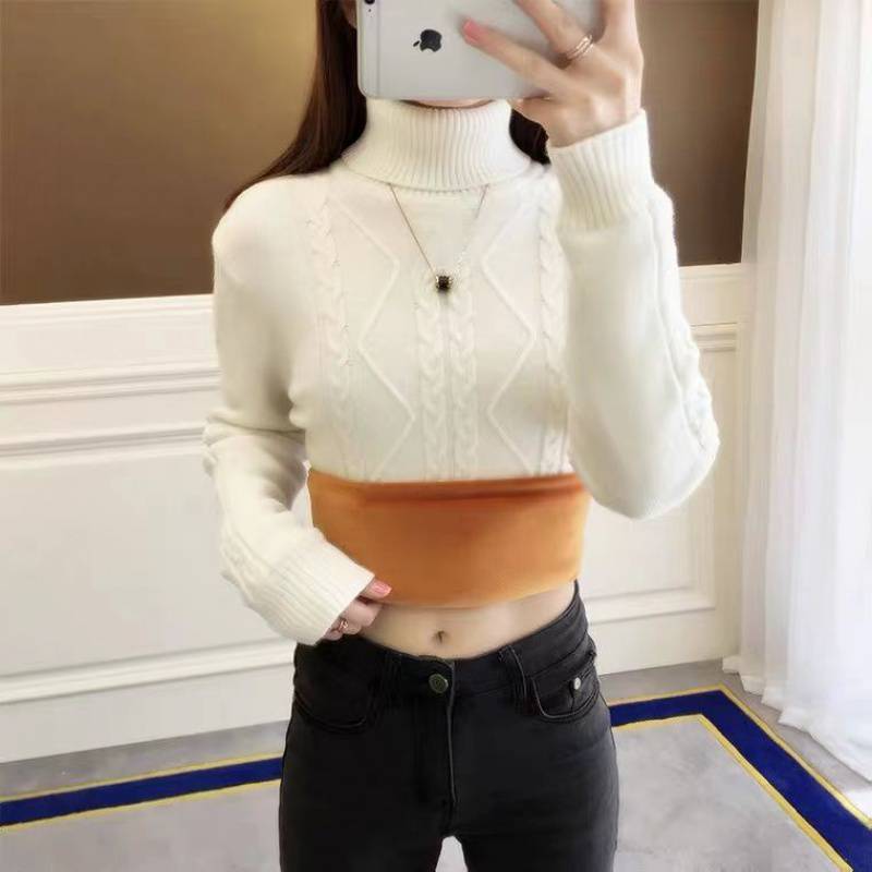 Thick Turtleneck Sweater Female FallWinter Slim