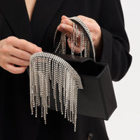 Tassel Rhinestone Handbag Chain Shoulder Messenger Bag