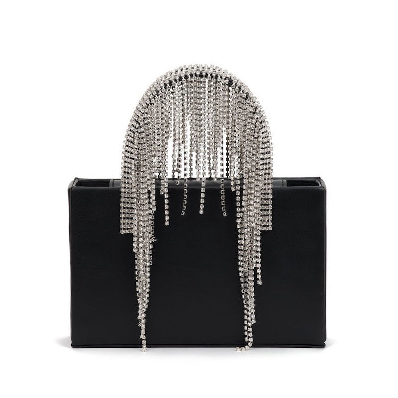 Tassel Rhinestone Handbag Chain Shoulder Messenger Bag