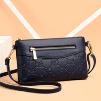 Fashion Diagonal Lychee Pattern Embossed Small Square Bag