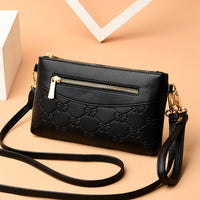 Fashion Diagonal Lychee Pattern Embossed Small Square Bag