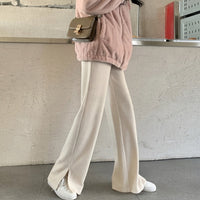 Women's Drape Corduroy With Thick Slit Pants