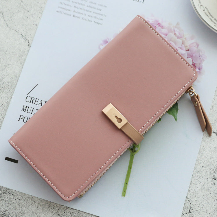 Simple, Versatile, Practical Wallet, Fashionable Personality, Small Fresh And Pure Color, Ladies Clutch