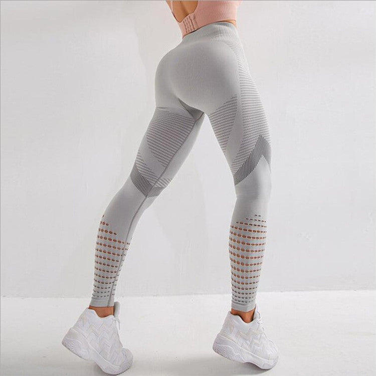 Quick-drying Breathable High-waist Mesh Tight Yoga Pants