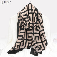 New Korean Style Cotton And Linen Scarf Women Fashion Trend Plaid Scarf Shawl Dual-Use