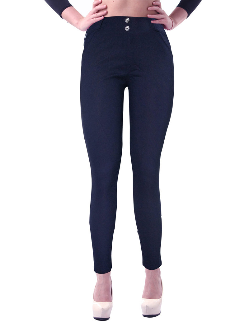 Hip-lift Sports Stretch Foot Woven Leggings