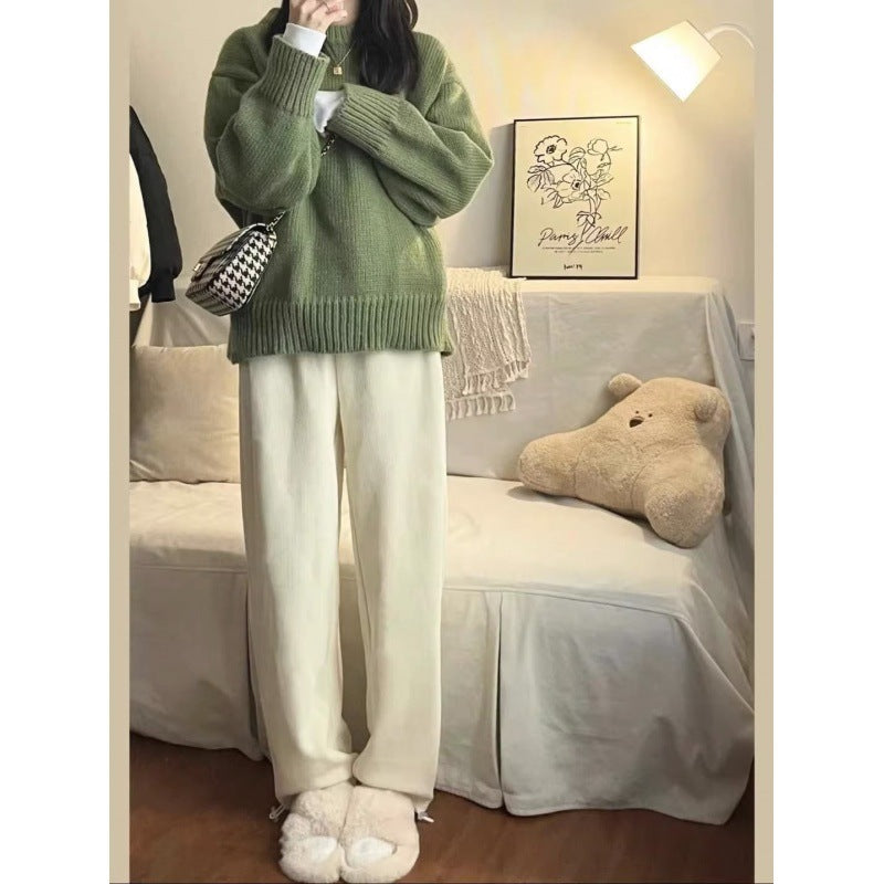 Pullover Loose And Lazy Style Thickened Winter Wear Women's Sweater