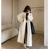 Mori Girl Korean Style Loose-fitting Fashion Over-the-knee Knitted Cardigan Sweater Coat