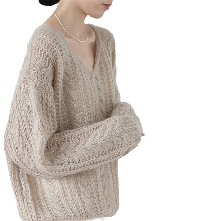 French Lazy Style Soft Glutinous Sweater Women's Sweater