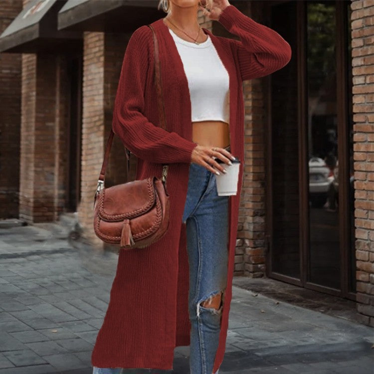 Women's Loose Knitted Long Sleeves Cardigan