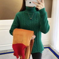 Thick Turtleneck Sweater Female FallWinter Slim