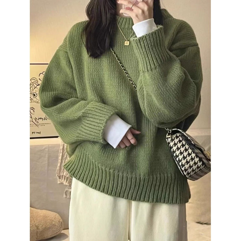 Pullover Loose And Lazy Style Thickened Winter Wear Women's Sweater