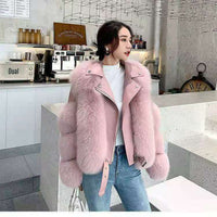 Women's Clothing Imitation Fur Women's Motorcycle Clothing Coat Autumn And Winter Young Coat