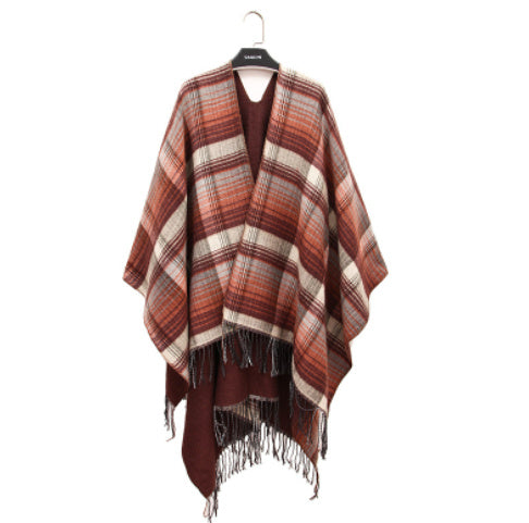 Bohemian Scarf Autumn And Winter Warm Split Shawl