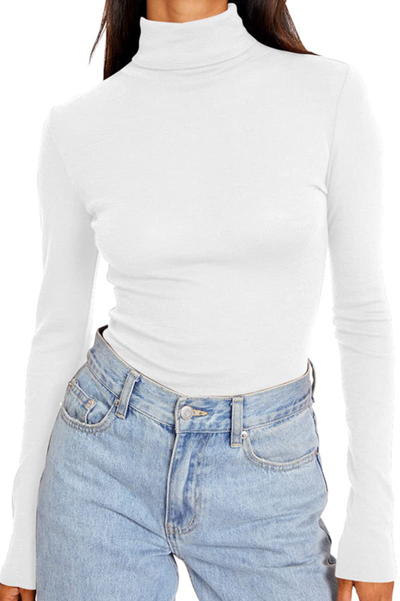 Women's High Necked Long Sleeved Shirt