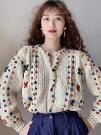 Loose Sweater Japanese Handmade Design Sense