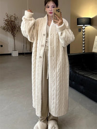 Elegant Idle Style Twist Mink Coat