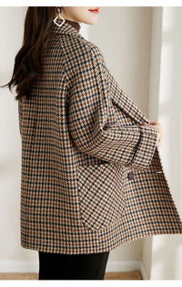 Suit Collar Woolen Coat Women's Loose Woolen Coat