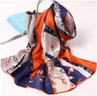 Women's Silk Scarf Long Multifunctional Spring And Autumn Thin Section