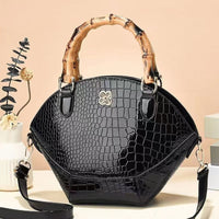 Retro Bamboo Handbag Shoulder Bag Crossbody