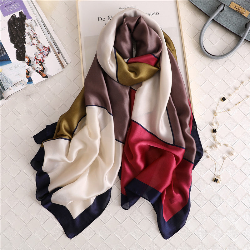 Classic Chiffon Small Long Western Fashion Mother Scarf