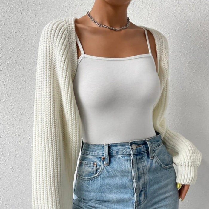 Outer Wear Solid Color Sweater Simple All-matching