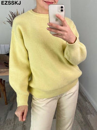 Warm Women's Sweaters Thick Autumn Winter Women's Wool